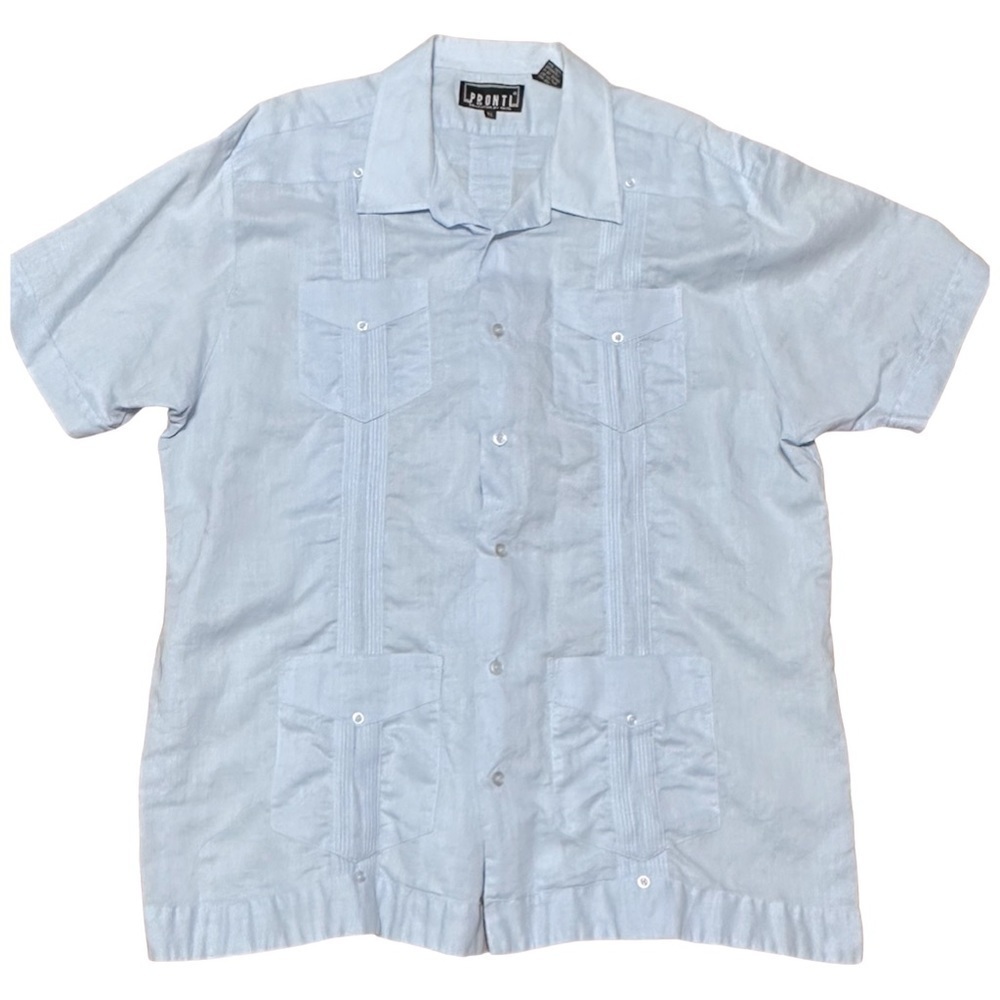 Pronti men’s linen blend button down XL